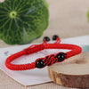 Drop Shipping Fashion Red Agate Hand Knitted Red Chain Bracelets Chinese Knot Red String Bracelet For Man&Woman Gifts