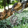 Drop Shipping Kolovrat Wolf  Pendant Necklace Men Norse Viking Stainless Steel Chain Necklace