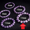 Drop Shipping Natural Material Amethyst Energy Stone Purple Charoite Bracelet Round Bead Bangle Quartz Crystal Jewelry Love Gift