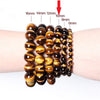 Drop Shipping Natural Material Energy Stones Yellow Tiger's eye Bracelets Round Beads Bangle Quartz Crystal Jewelry Love Gift