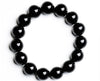 Drop ShippingNatural Material Energy Stones Black Agate Bracelets Round Beads Bangle For Men Women Crystal Jewelry Love Gift