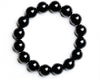 Drop ShippingNatural Material Energy Stones Black Agate Bracelets Round Beads Bangle For Men Women Crystal Jewelry Love Gift