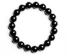 Drop ShippingNatural Material Energy Stones Black Agate Bracelets Round Beads Bangle For Men Women Crystal Jewelry Love Gift