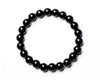 Drop ShippingNatural Material Energy Stones Black Agate Bracelets Round Beads Bangle For Men Women Crystal Jewelry Love Gift