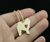 Drop shipping 1PCS Summer cutechow chow dog necklace animal pendant jewelry golden colors plated