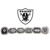 Drop shipping 6 pcs/set Oakland Raiders 1967 1976 1980 1983 2002 FANS replica Silvery World Champions Ring