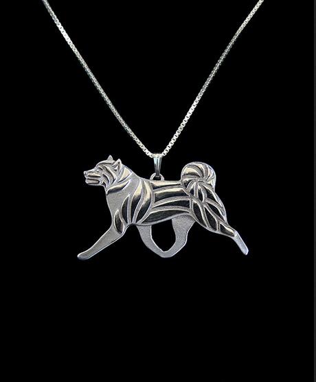 Drop shipping- Akita (American) movement Necklace