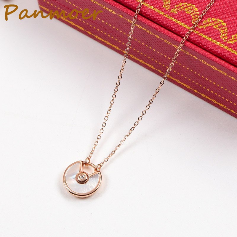Drop shipping brand carter AMULETTE Necklace Classic Fritillarian shell Short Necklace for women fashion charms fine jewelry