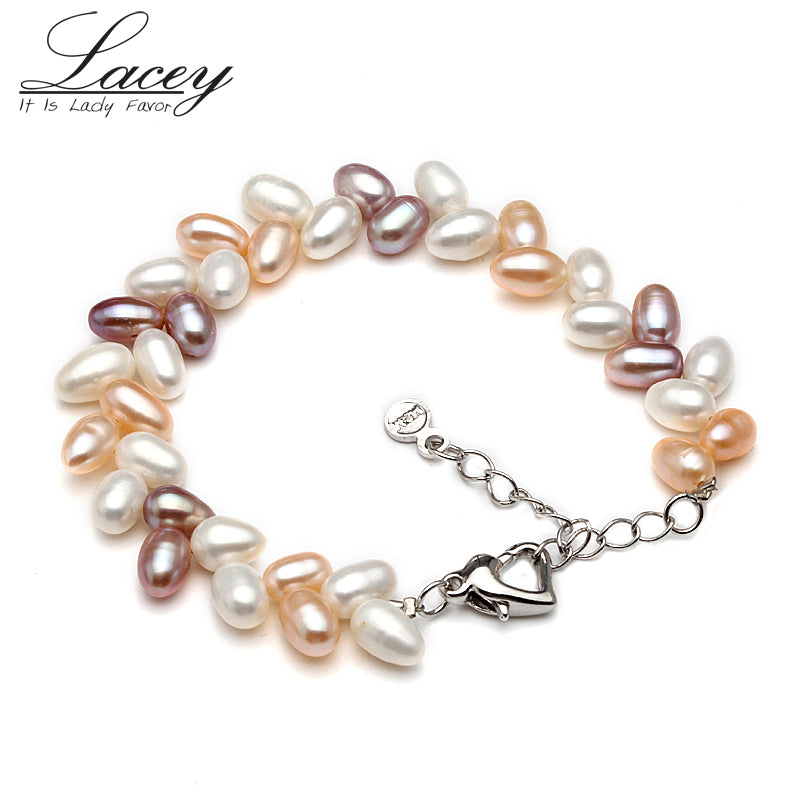 Drop shipping fresh water pearl bracelets,multi color cultured pearl bracelets wedding