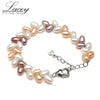 Drop shipping fresh water pearl bracelets,multi color cultured pearl bracelets wedding