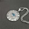 Ancient Egypt Round Jewelry Collares Gold Color Stainless Steel Chain Egyptian Eye of Horus Necklaces & Pendants