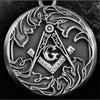 Mason Freemason Demon Eye Necklace Men Women Choker Punk Round G Pendant amulet Supernatural Vintage Jewelry Gifts