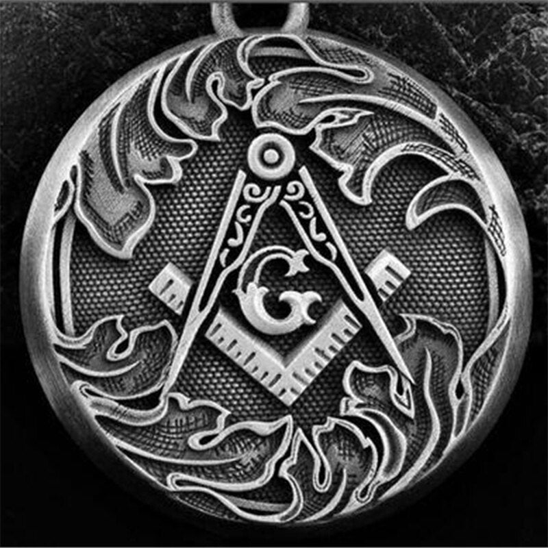 Mason Freemason Demon Eye Necklace Men Women Choker Punk Round G Pendant amulet Supernatural Vintage Jewelry Gifts