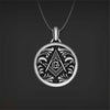 Mason Freemason Demon Eye Necklace Men Women Choker Punk Round G Pendant amulet Supernatural Vintage Jewelry Gifts
