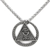Mason Freemason Demon Eye Necklace Men Women Choker Punk Round G Pendant amulet Supernatural Vintage Jewelry Gifts