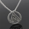 Mason Freemason Demon Eye Necklace Men Women Choker Punk Round G Pendant amulet Supernatural Vintage Jewelry Gifts