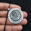 Norse Viking Amulet Phoenix Totem In the Rune Circle Nordic Fire Bird Pendant For Women Necklace Jewelry Talisman