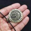 Norse Viking Amulet Phoenix Totem In the Rune Circle Nordic Fire Bird Pendant For Women Necklace Jewelry Talisman