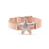 Dropshipping Jewelry Rose Gold Starfish Mesh Bracelet Set with free intercepters Stainless steel Bangle for Beach Girls