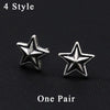 Druzy Stud Earring 100% 925 Sterling Silver Jewelry Creative Stud Earring Christmas gift Fine Jewelry Men Women 2020 FE13