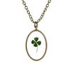 Dry Specimen Clover Sunflower Necklace Flower Necklaces Choker Chain Collar Pendant Jewelry For Friend Birthday Present