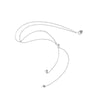 Dual Function Body jewelry Simple pearl necklace back chain For Wedding  body jewerllery chains Women necklace  D1111