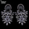 Brand Trendy Big Crystal Statement Earrings Wedding Drop Earrings Women Party Hanging Earrings Jewelry Wholesale GG40