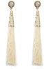 E0468 Ethnic Long Cotton Tassel Earrings Women 2020 Fashion Brand Jewelry Bohemian Bride Dangle Earrings Geometric Hollow Alloy