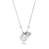 100% 925 Silver 1:1 Genuine Charm I Love You Love Emblem Pendant Necklace Appropriate Gift Valentine Gift Pan 1:1