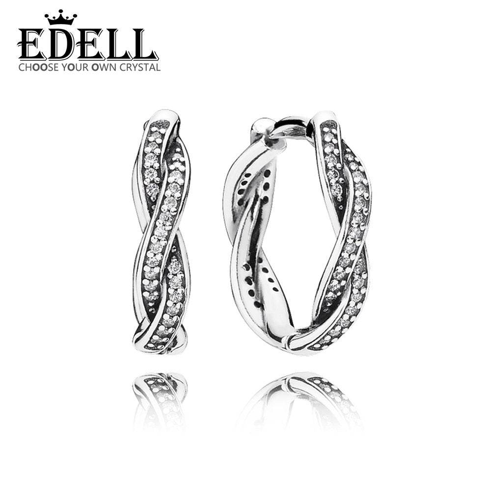 100% 925 Sterling Silver 1:1 Authentic 290576CZ Charm Earring Original Women Jewelry