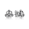 100% 925 Sterling Silver 1:1 Genuine Smile Long Stud Earrings Heart Star Geometric Lamination Charm Long Ear Stud Women