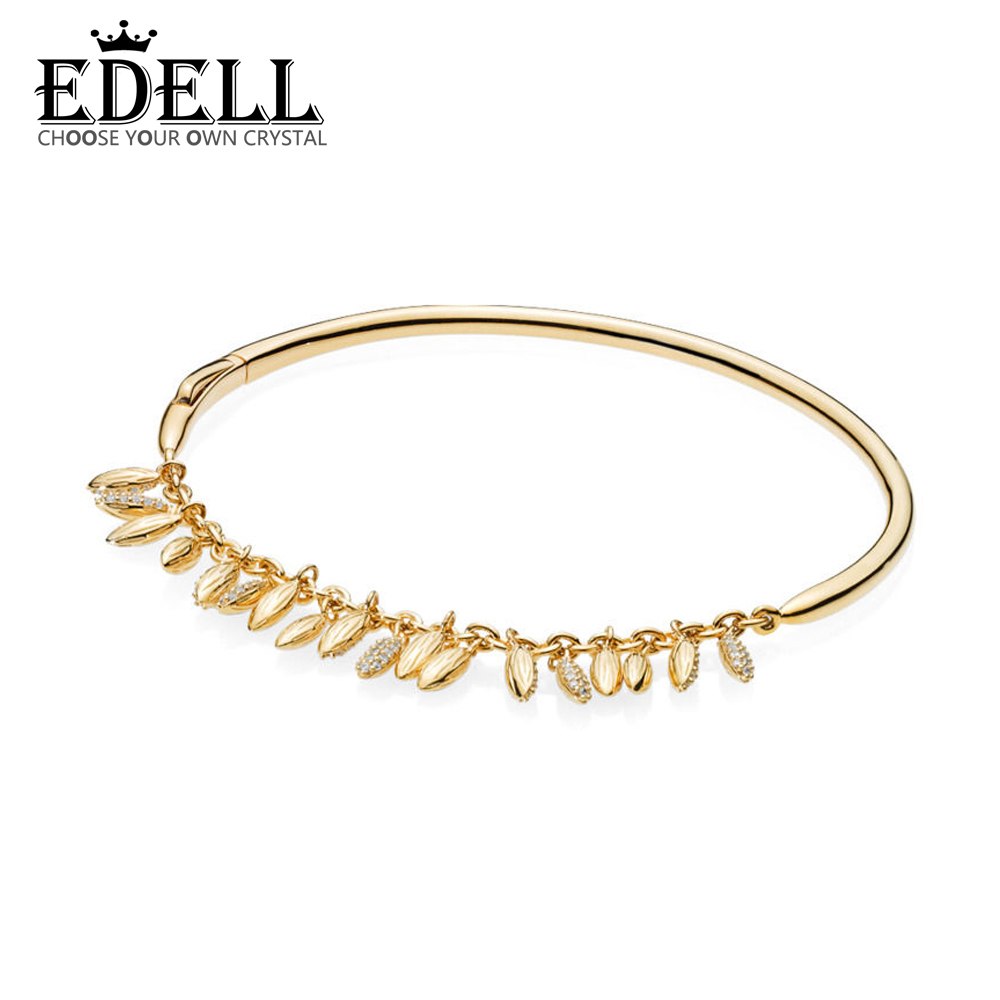 100% 925 Sterling Silver 567715CZ SHINE FLOATING GRAINS BANGLE Luxury Exquisite Charming Women Gift Jewelry Original 2020