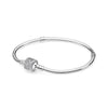 100% 925 Sterling Silver Genuine Moments Gold Clasp Bracelet BRACELET WITH ROSE CLASP Signature Clasp Temperament Fashion
