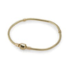 100% 925 Sterling Silver Genuine Moments Gold Clasp Bracelet BRACELET WITH ROSE CLASP Signature Clasp Temperament Fashion