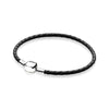100% 925 Sterling Silver New Elegant Fresh Basic Leather Hand Strap Classic Casual Women Suitable Gift Original Jewelry