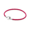 100% 925 Sterling Silver New Elegant Fresh Basic Leather Hand Strap Classic Casual Women Suitable Gift Original Jewelry