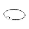 100% 925 Sterling Silver New Elegant Fresh Basic Leather Hand Strap Classic Casual Women Suitable Gift Original Jewelry