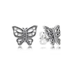 EDELL100% 925 Sterling Silver Snowflake Earrings Crystal Fashion Charm Beads Jewelry For Women Gift