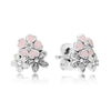 EDELL100% 925 Sterling Silver Snowflake Earrings Crystal Fashion Charm Beads Jewelry For Women Gift