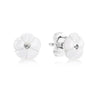 EDELL100% 925 Sterling Silver Snowflake Earrings Crystal Fashion Charm Beads Jewelry For Women Gift