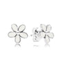 EDELL100% 925 Sterling Silver Snowflake Earrings Crystal Fashion Charm Beads Jewelry For Women Gift