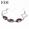 Chalcedony Mystic Red Garnet DIY Silver 925 Bracelets For Women Bohemian Sterling-Silver-Jewelry For Aliexpress