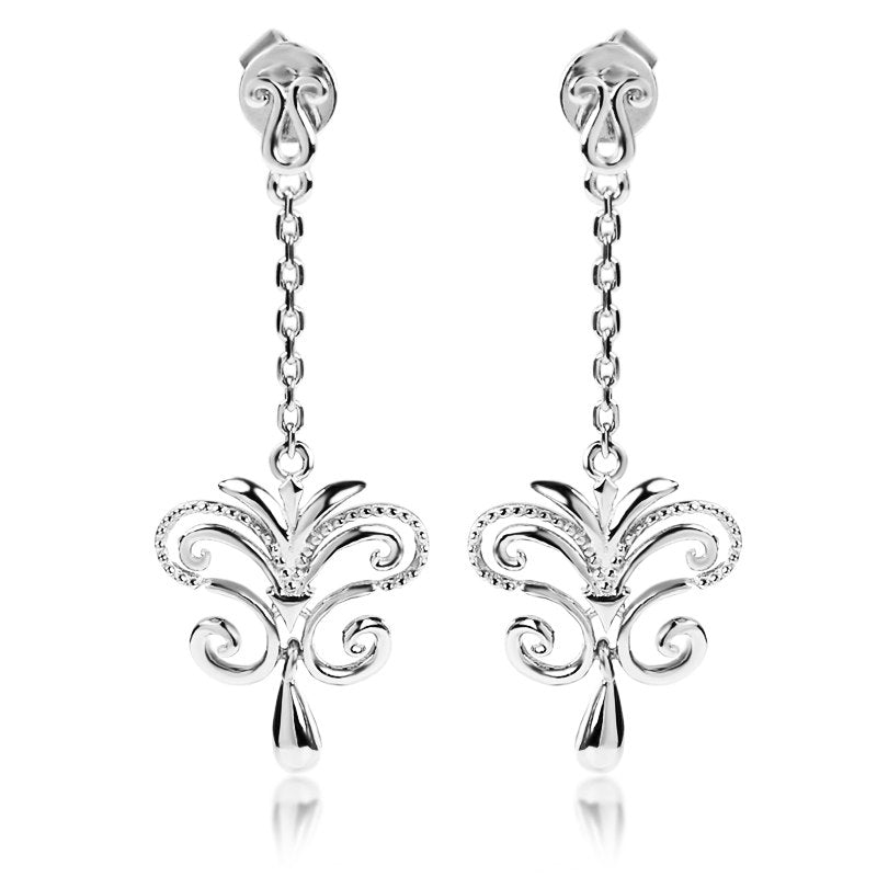 Tassel Water Drop Earrings For Women 2020 Butterfly Shape 925 Sterling Silver Vintage Fine Jewelry Genuine Party Gift