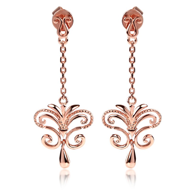 Tassel Water Drop Earrings For Women 2020 Butterfly Shape 925 Sterling Silver Vintage Fine Jewelry Genuine Party Gift