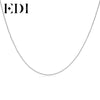 Trendy Women 1mm Italy Ball Beads Chains Chokers Necklaces Round Clasp 16 Inch/18 Inch Pure 925 Sterling Silver Necklace