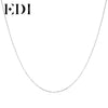 Women 1mm Flat Oval Cable Link Chain Chokers Necklaces Round Clasp 16 Inch/18 Inch Pure 925 Sterling Silver Necklace Women