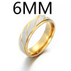 1PC 316L Stainless Steel Lover Wave Charms Rings 8 MM Width For Men Women Couple Gold Drop Shipping
