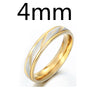 1PC 316L Stainless Steel Lover Wave Charms Rings 8 MM Width For Men Women Couple Gold Drop Shipping
