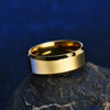 High Quality Titanium Stainless Steel Rings Black For Men Gold Silver Blue Multi Color Smart US Size 5-13