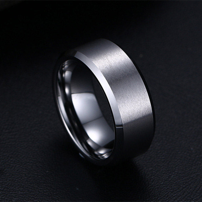 Men Black Titanium Stainless Ring Factory Direct Lover Couple Rings for Women